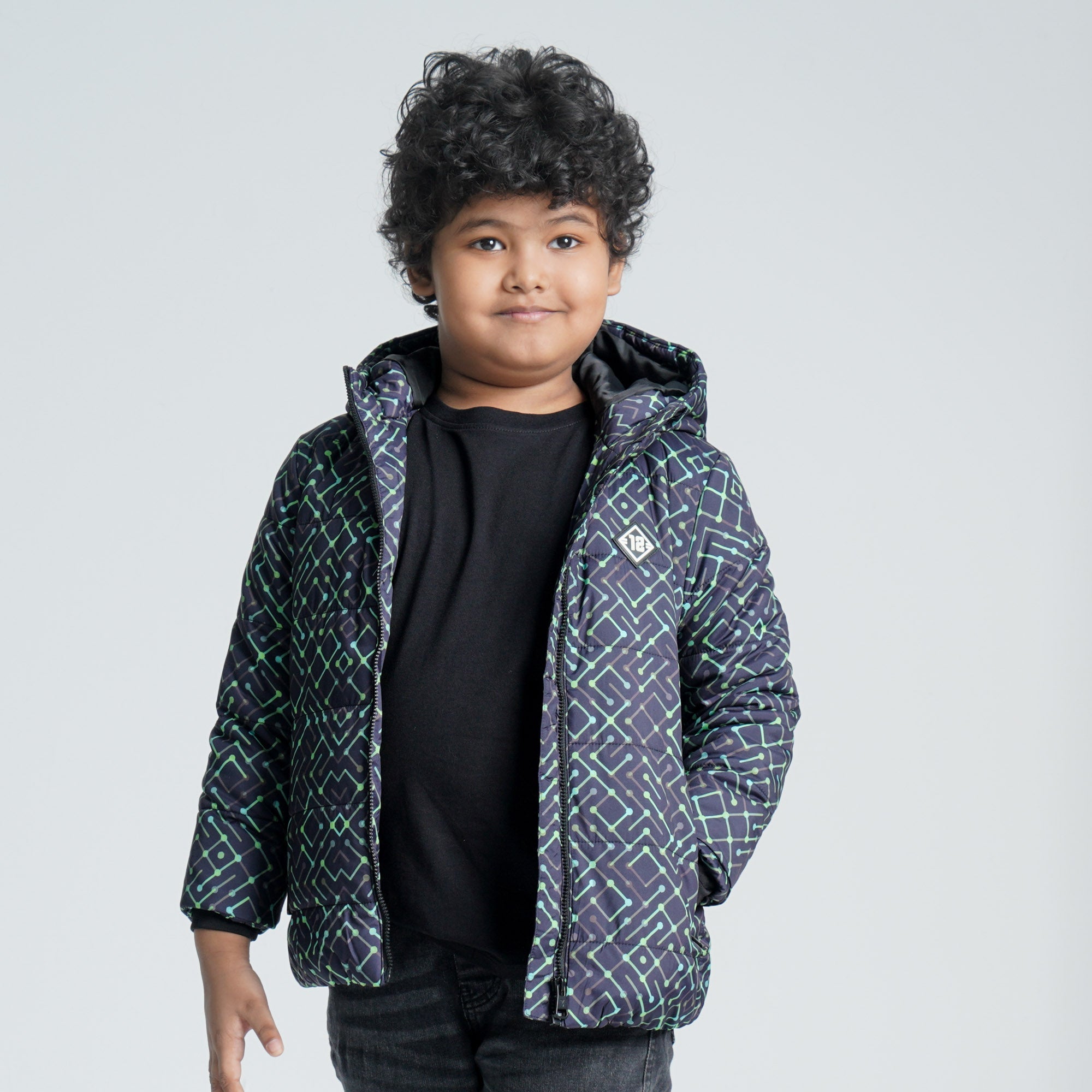 Baby Navy & Green Boys Quilting