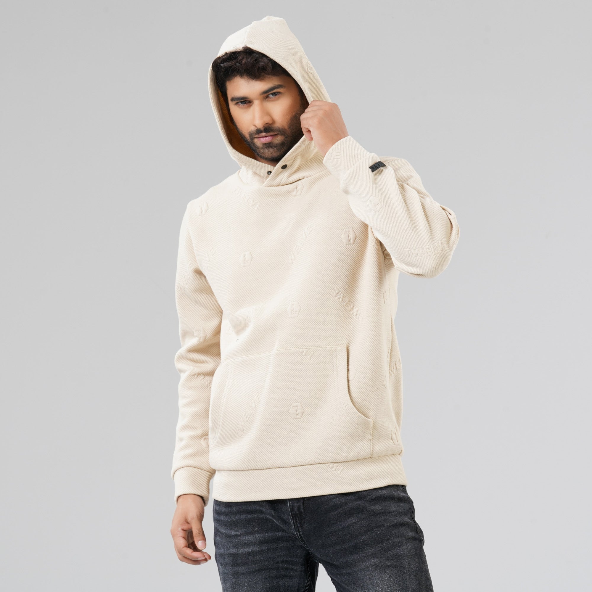 Men's Off White Hoodie