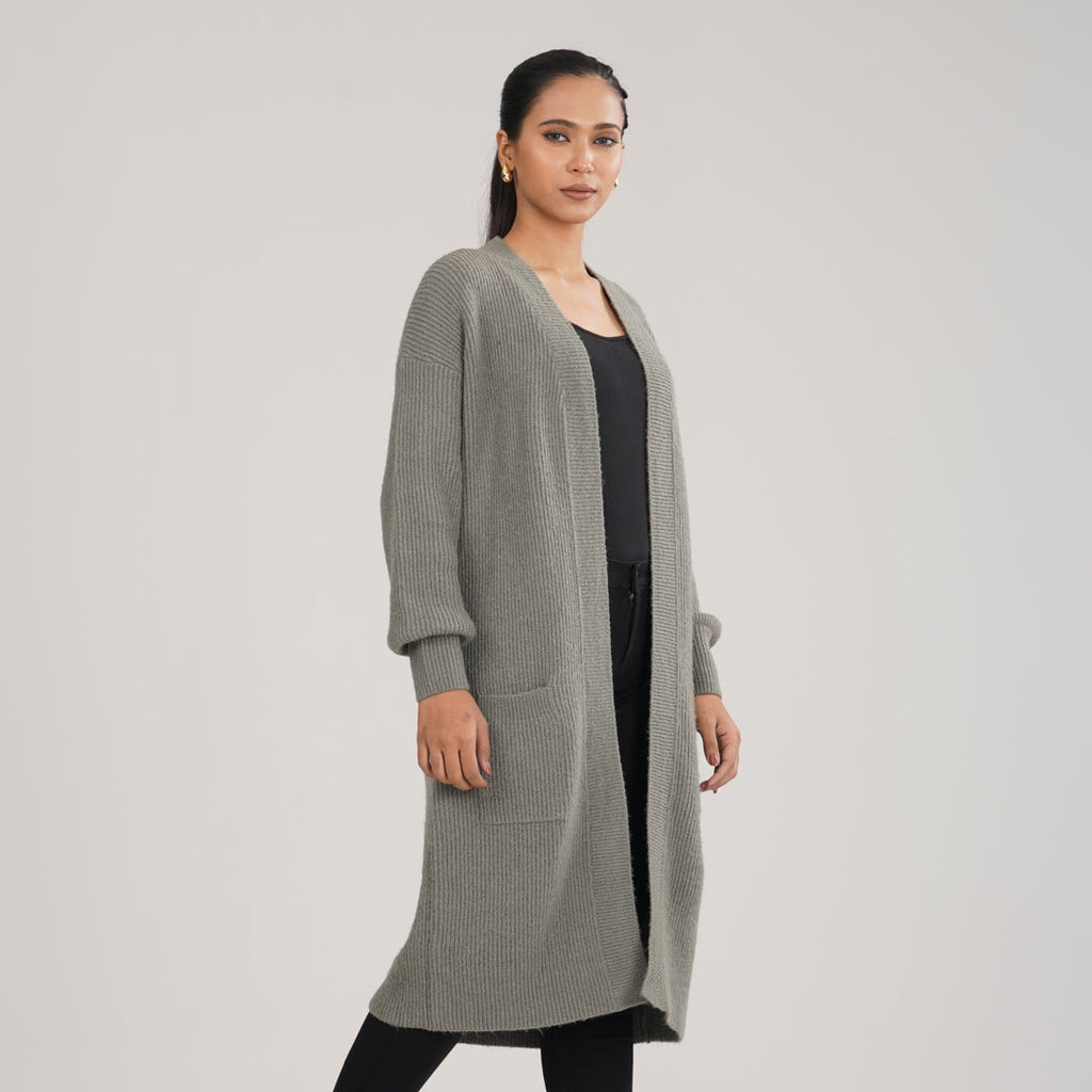 Womens Grey Sweater Shrug
