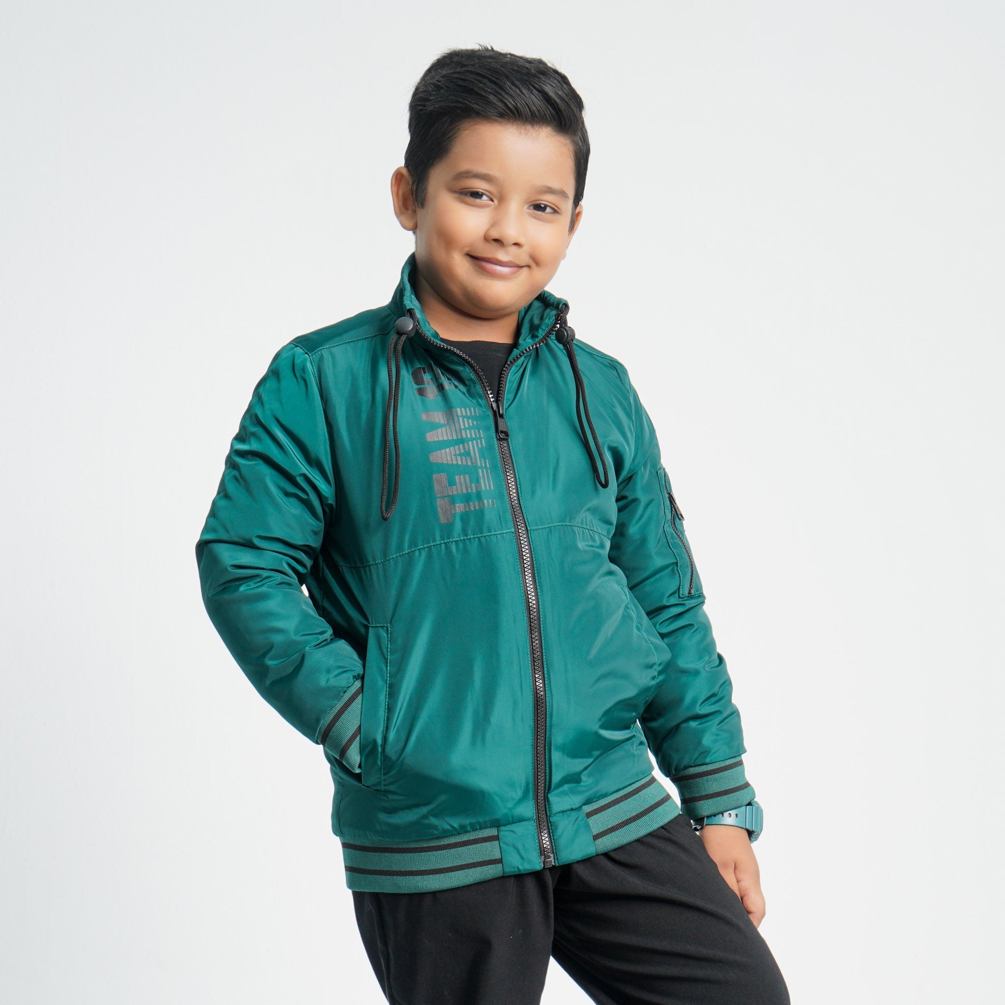 Boy's Green Bomber