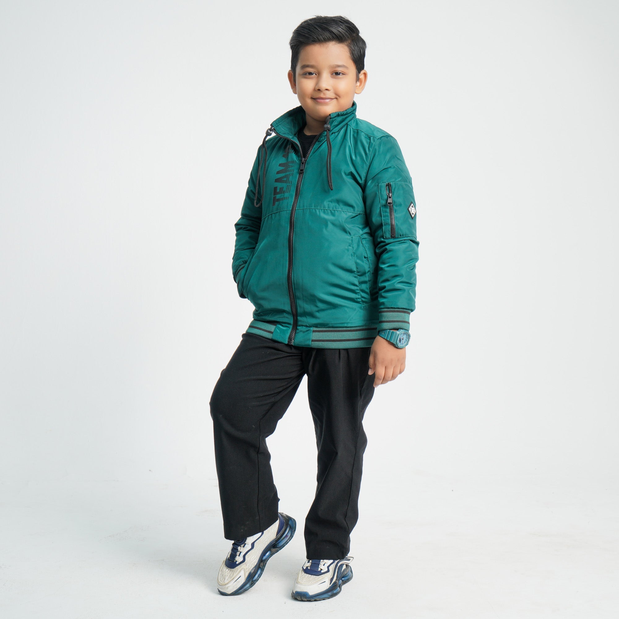 Boy's Green Bomber