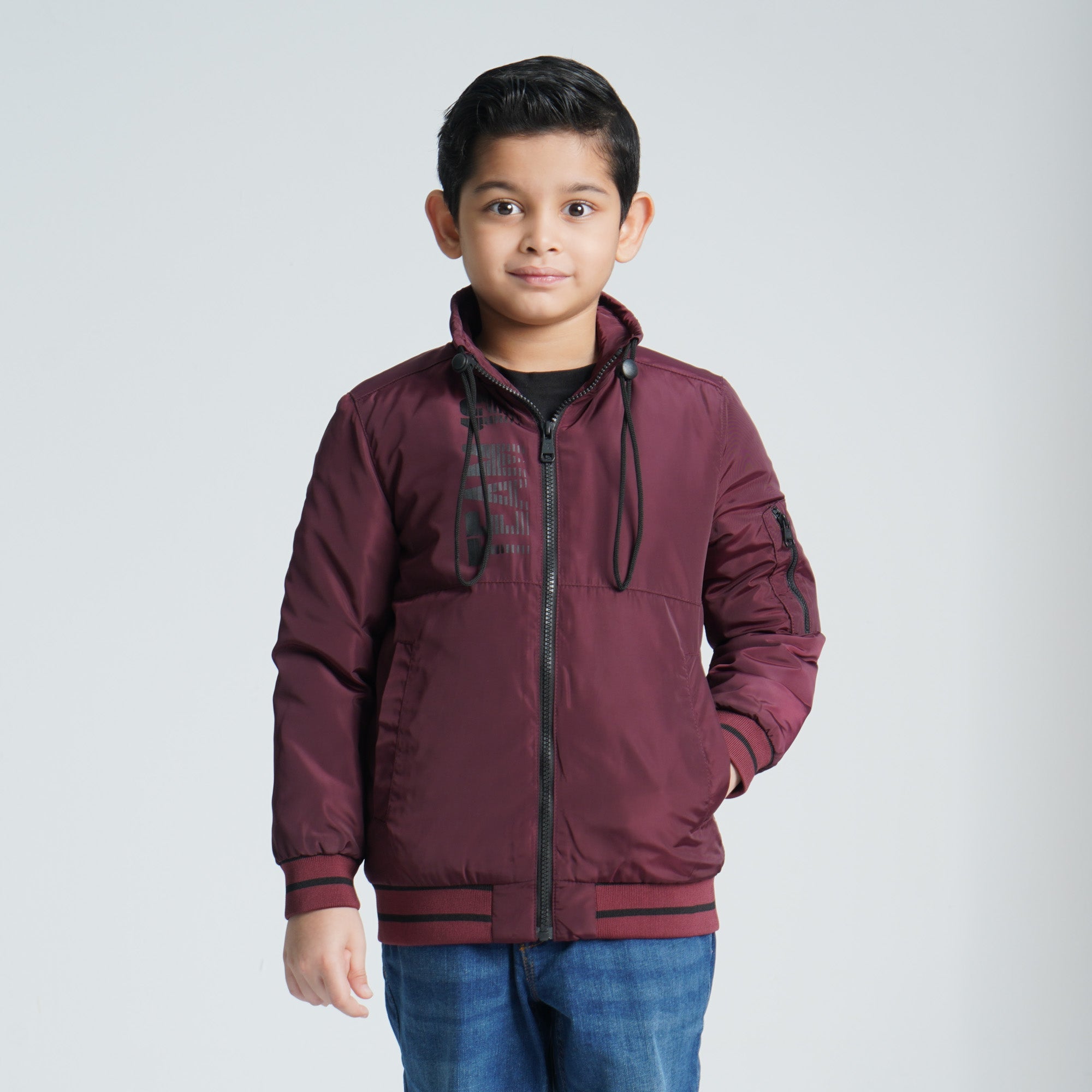 Boy's Maroon Bomber