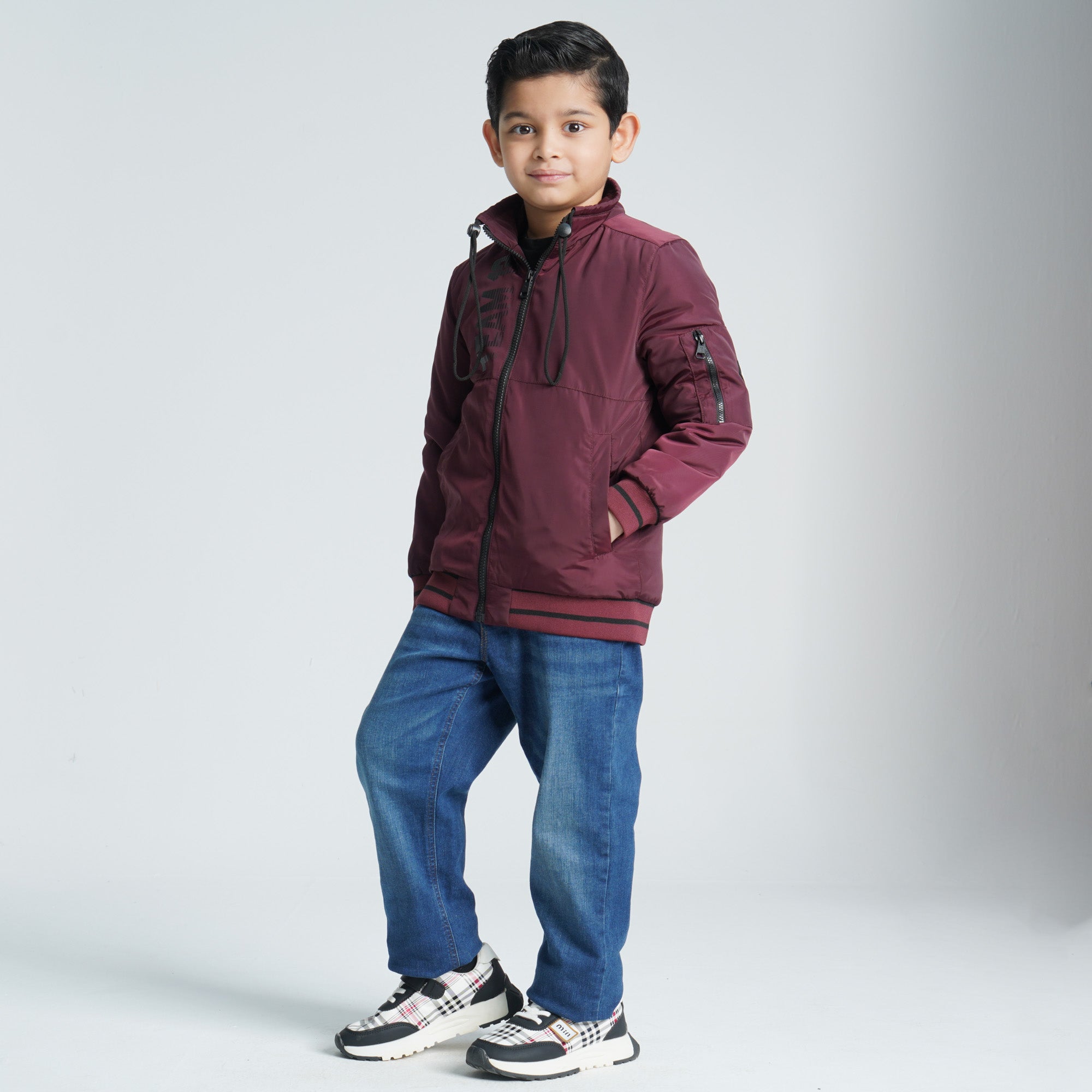 Boy's Maroon Bomber