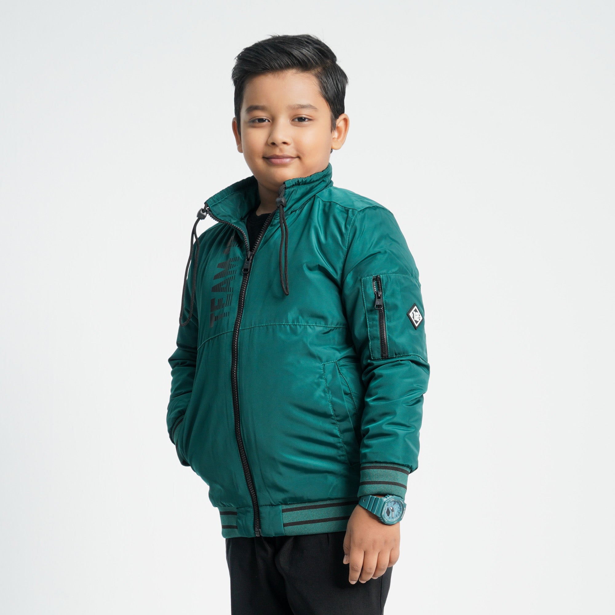 Boy's Green Bomber
