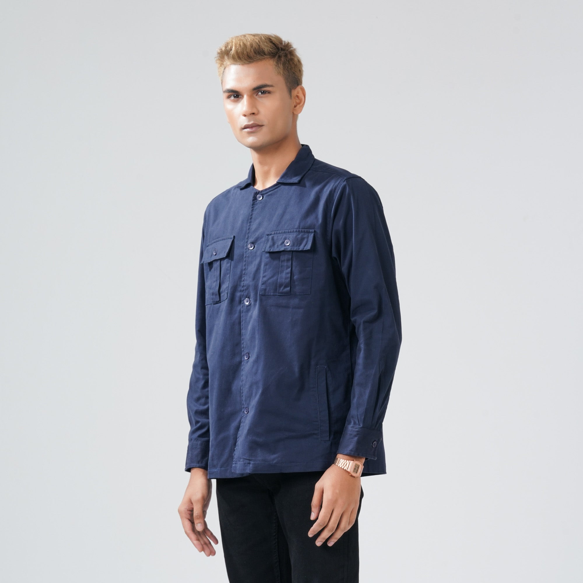 Men's Navy Shacket