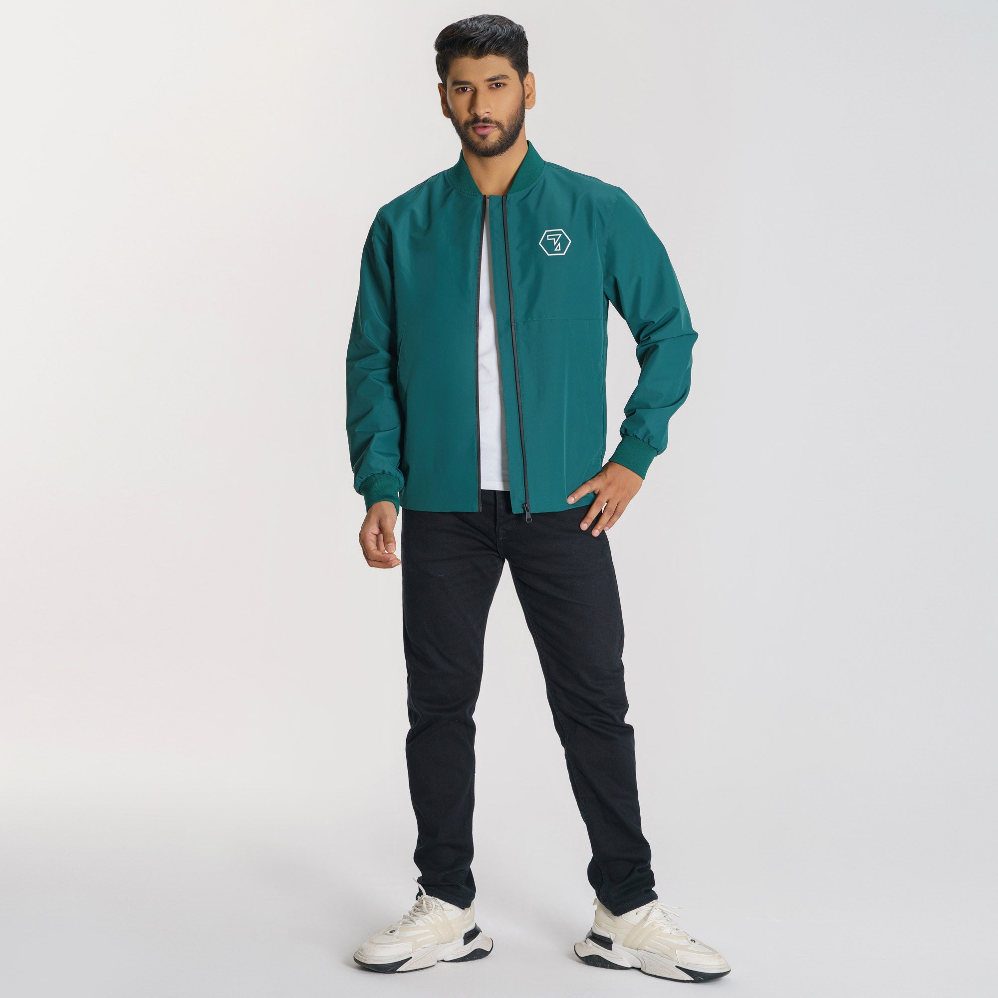 Mens Bomber Green