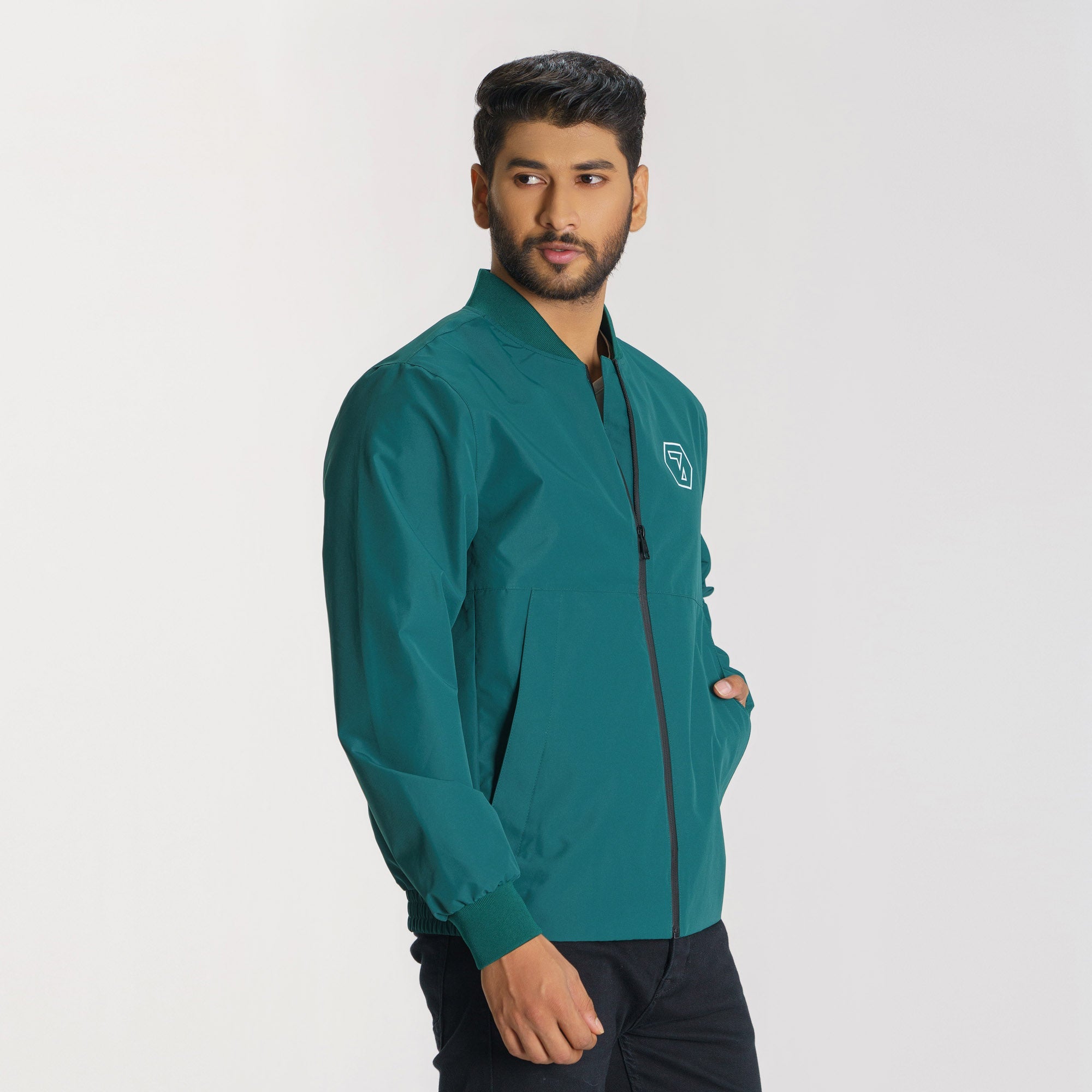 Mens Bomber Green
