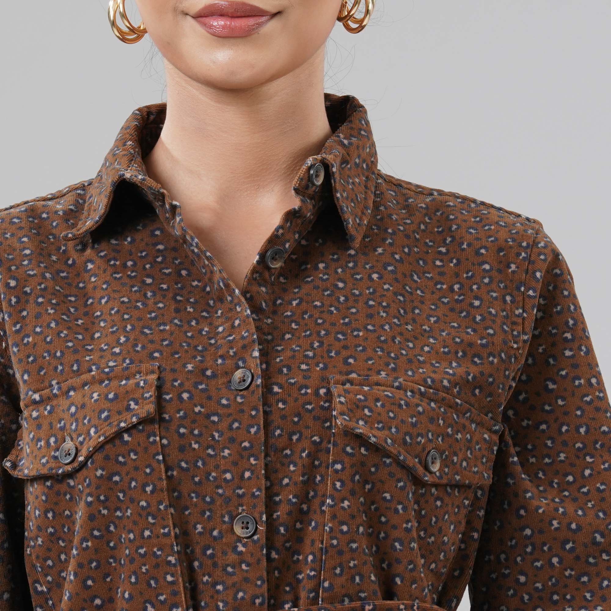 Womens Brown Dress