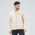 Mens Cream Shacket