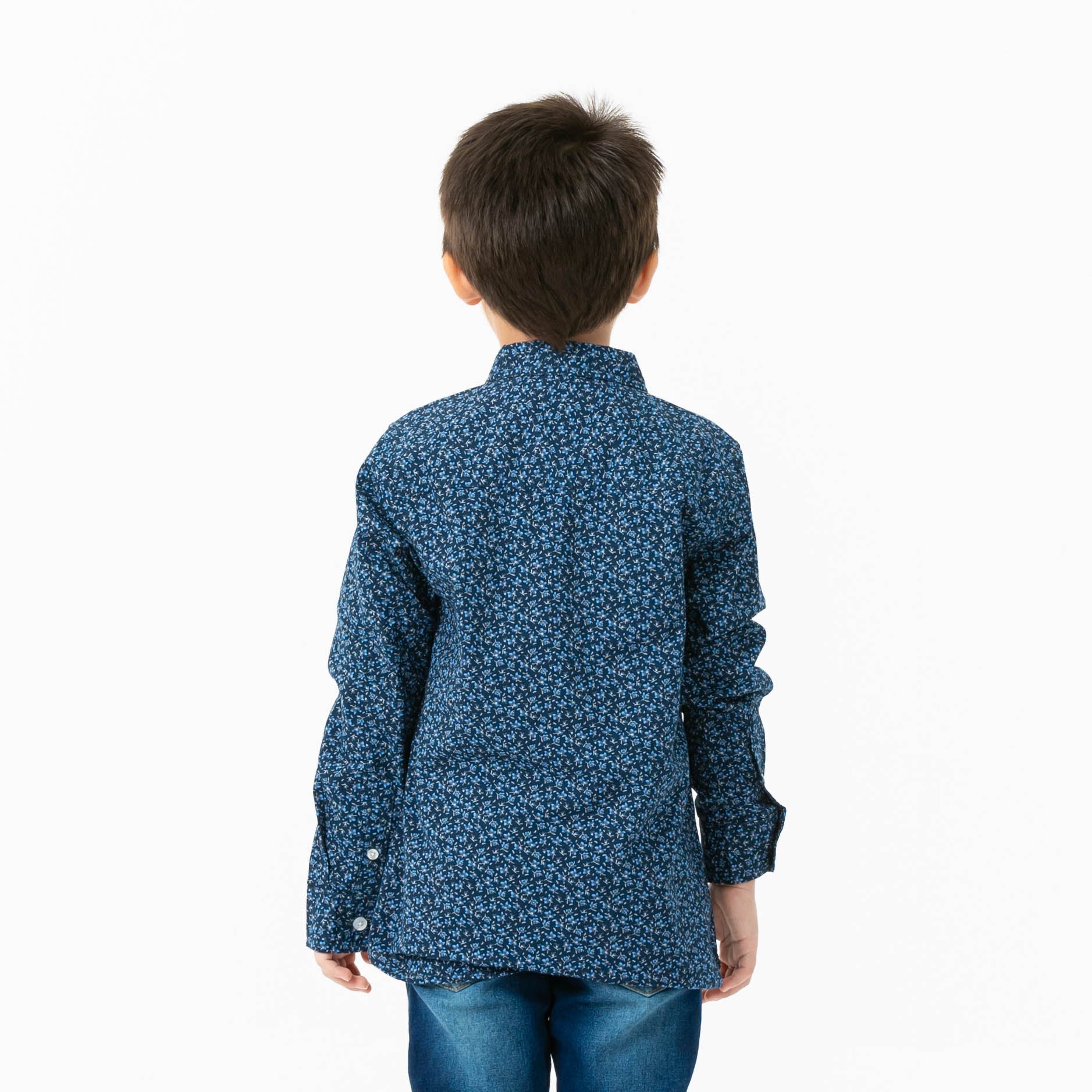 Boys Navy L/S Shirt