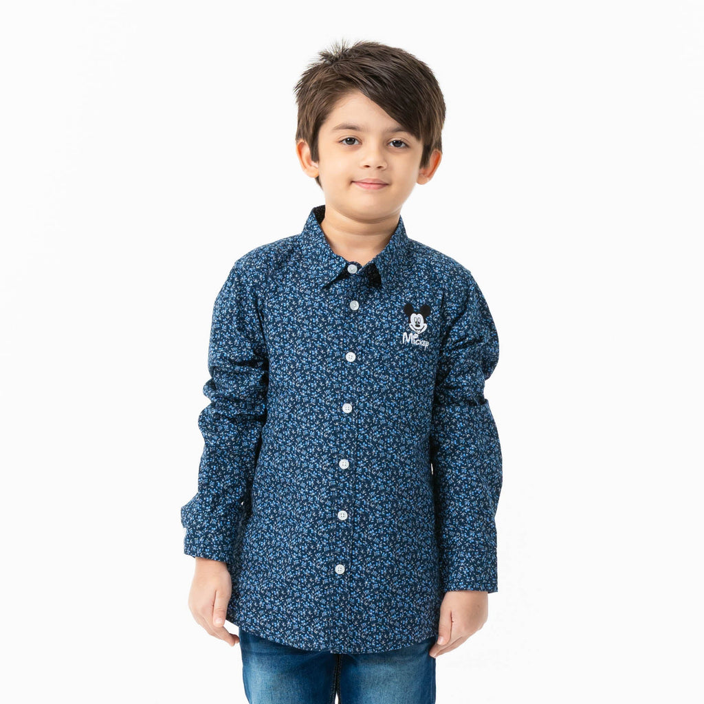 Boys Navy L/S Shirt