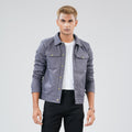 Mens Grey Twill Jacket