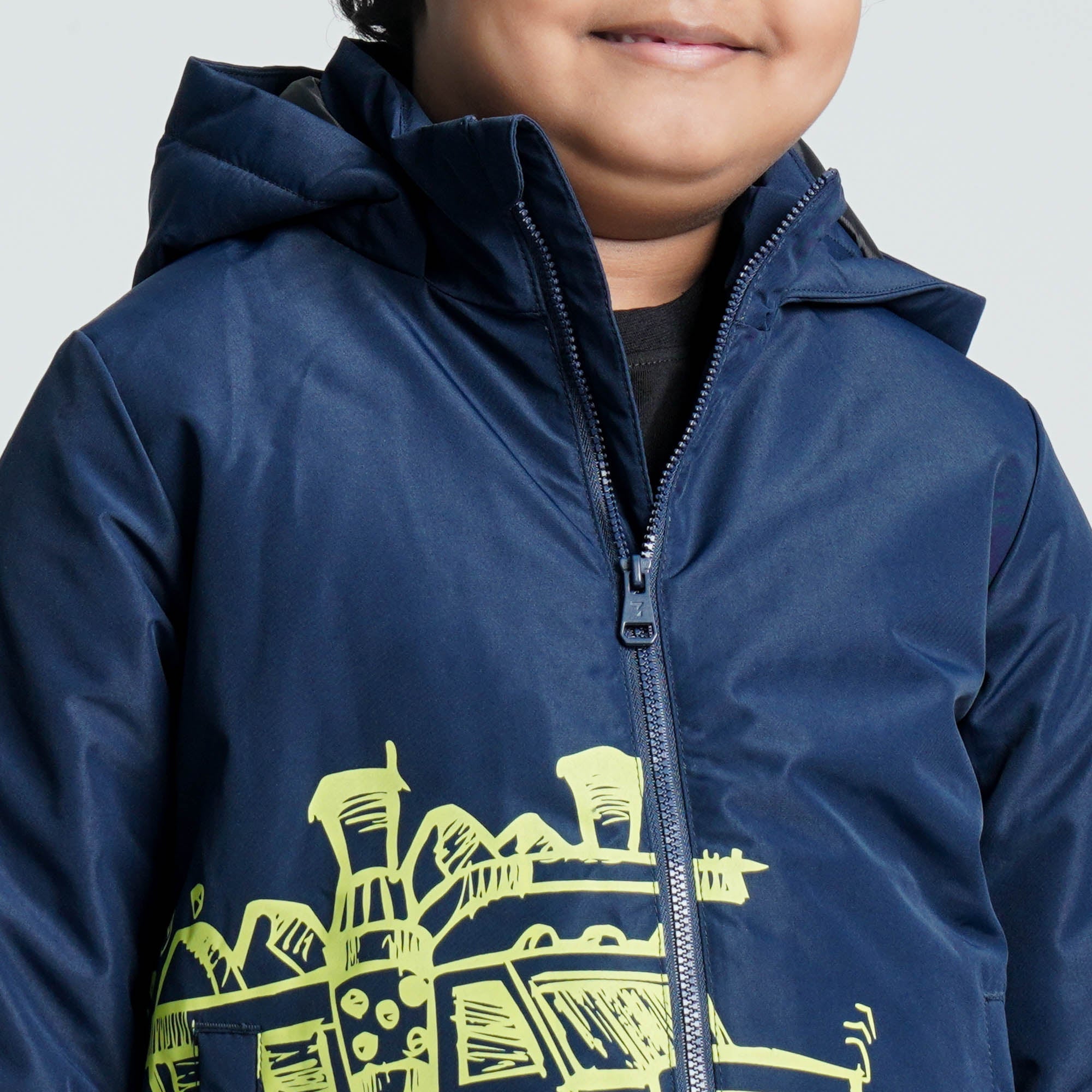 Boys Navy Windbreaker Jacket