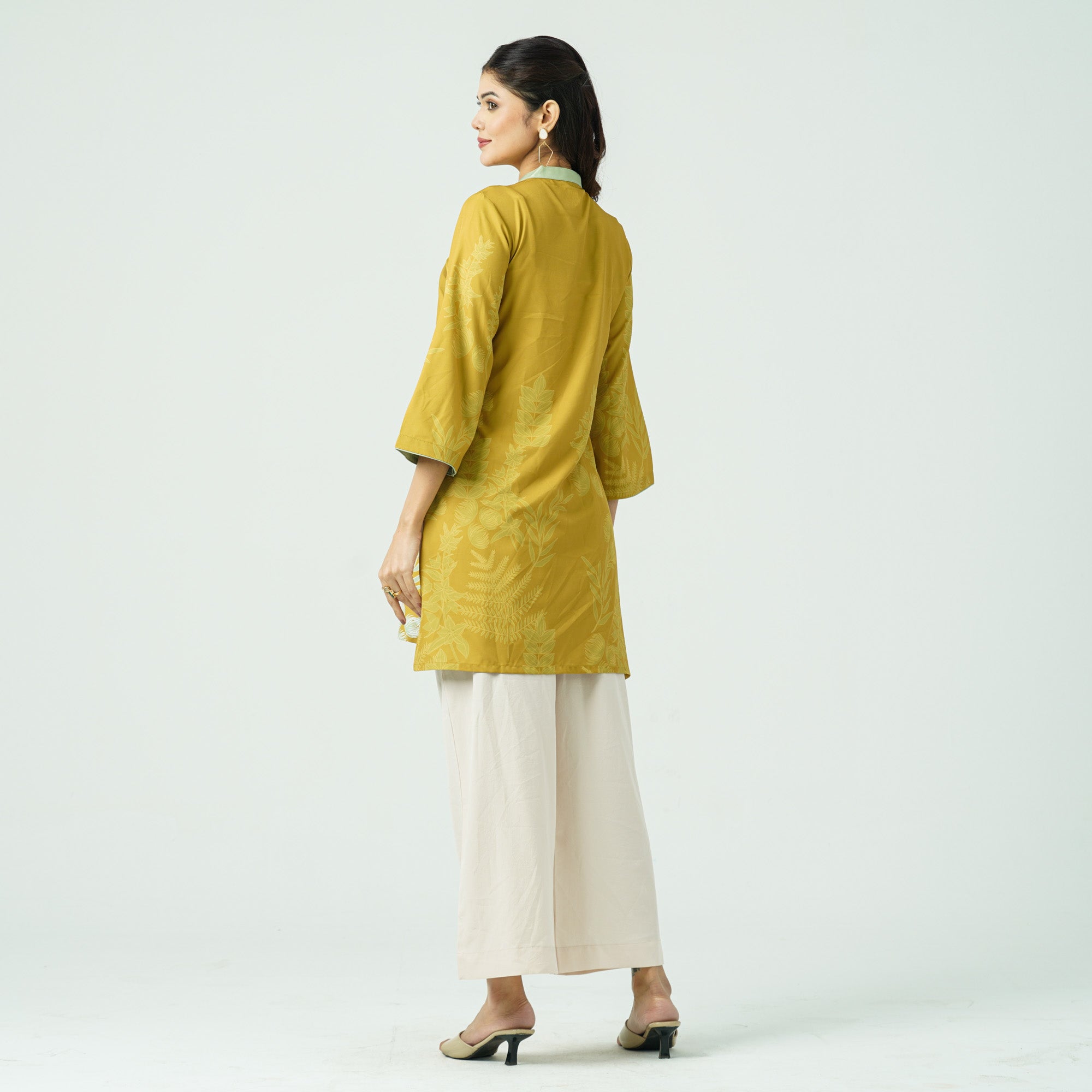 Women’s Blended Silk Printed Two-Piece Set
