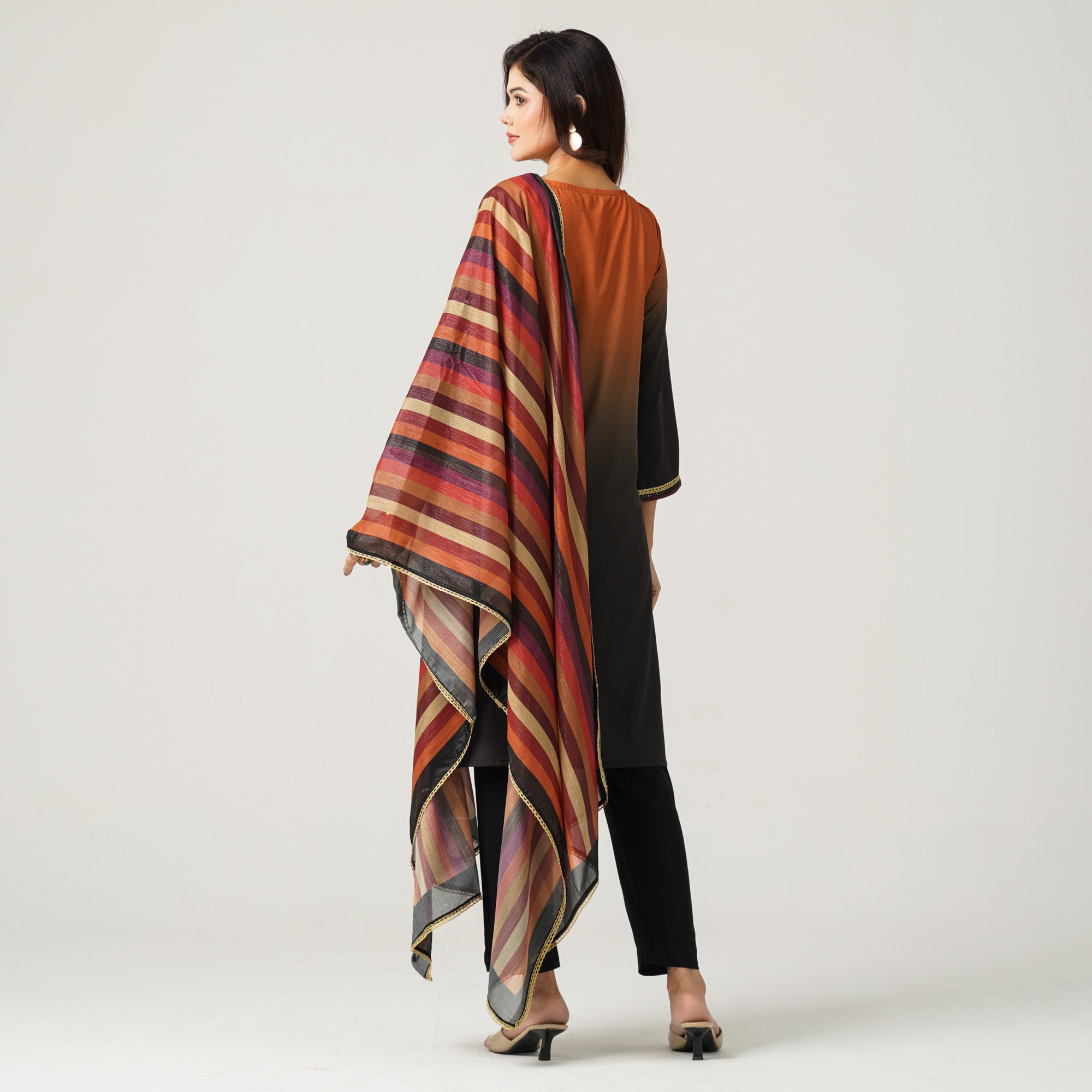 Women’s Blended Silk Printed Three Piece Set