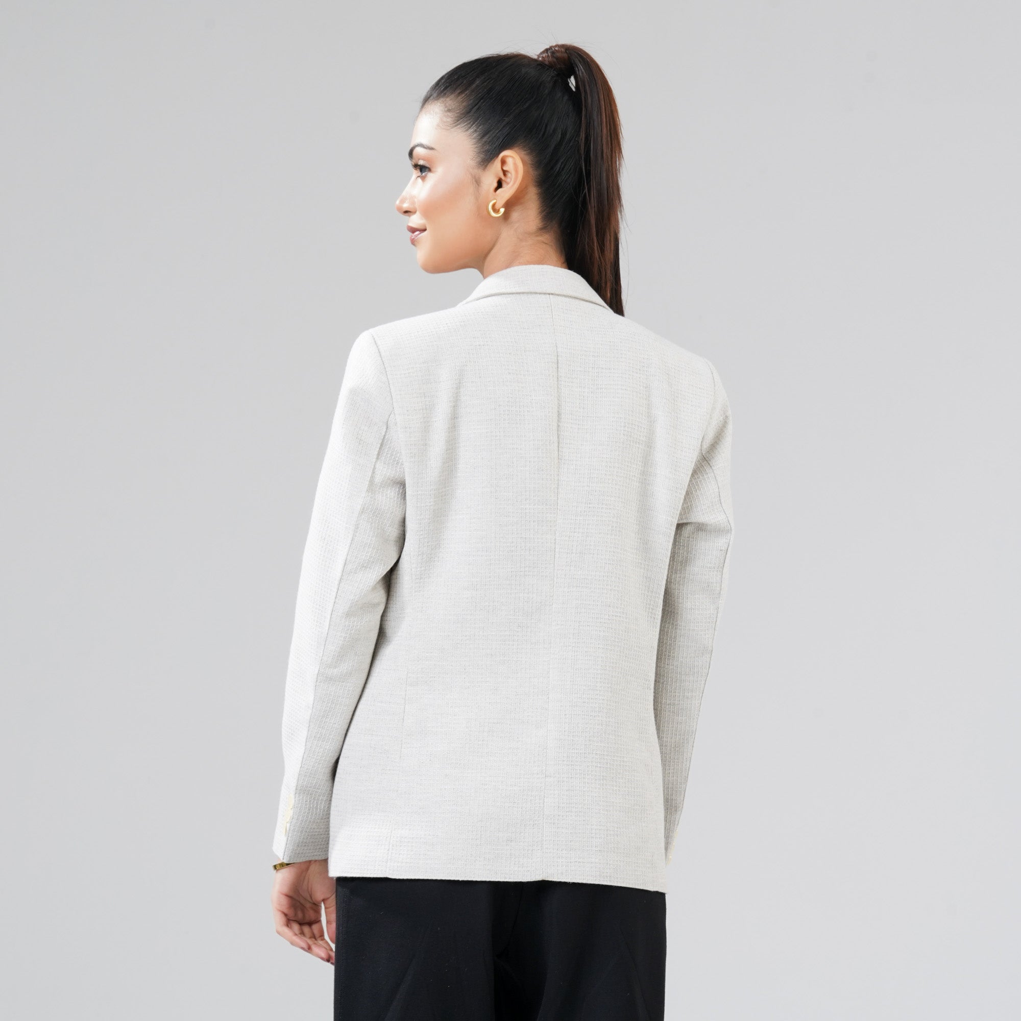 Womens Dark Beige Blazer
