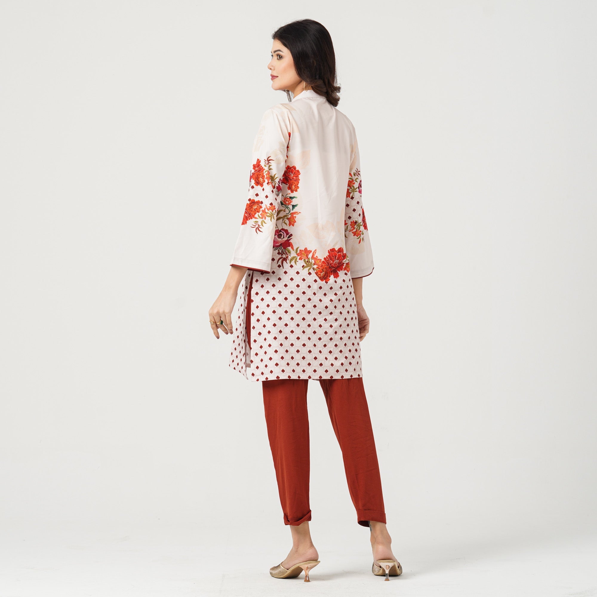 Women’s Blended Silk Printed Two-Piece Set