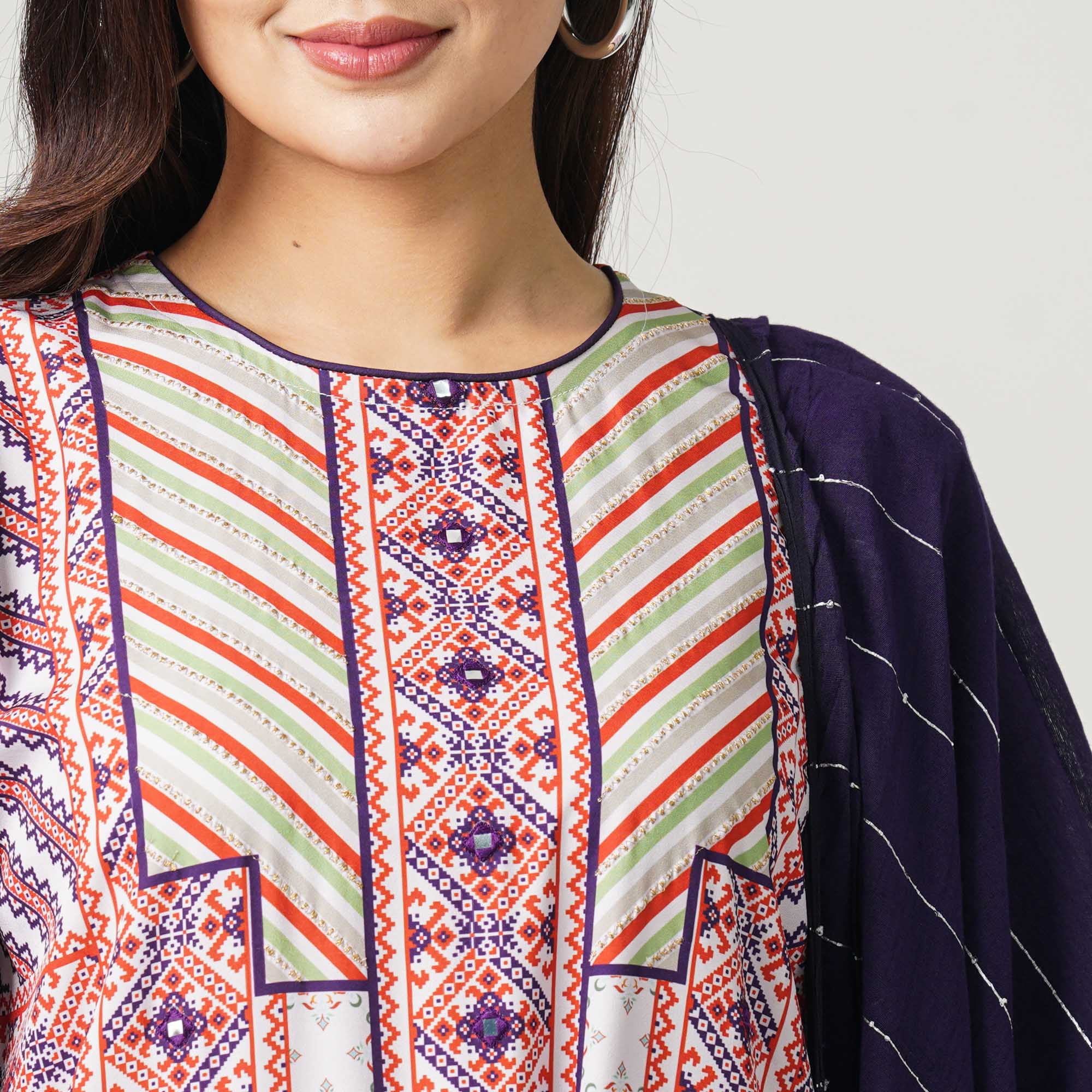 Women’s Blended Silk Three Piece Set