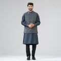 Mens Gray Ash Panjabi Set