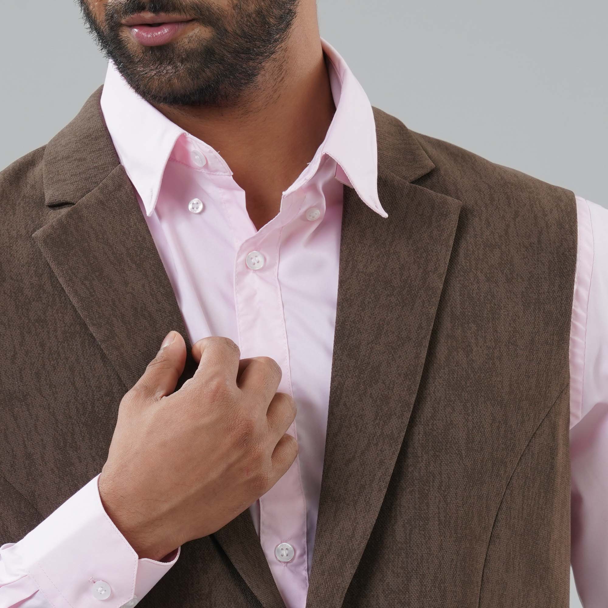 Mens Mocha Vest