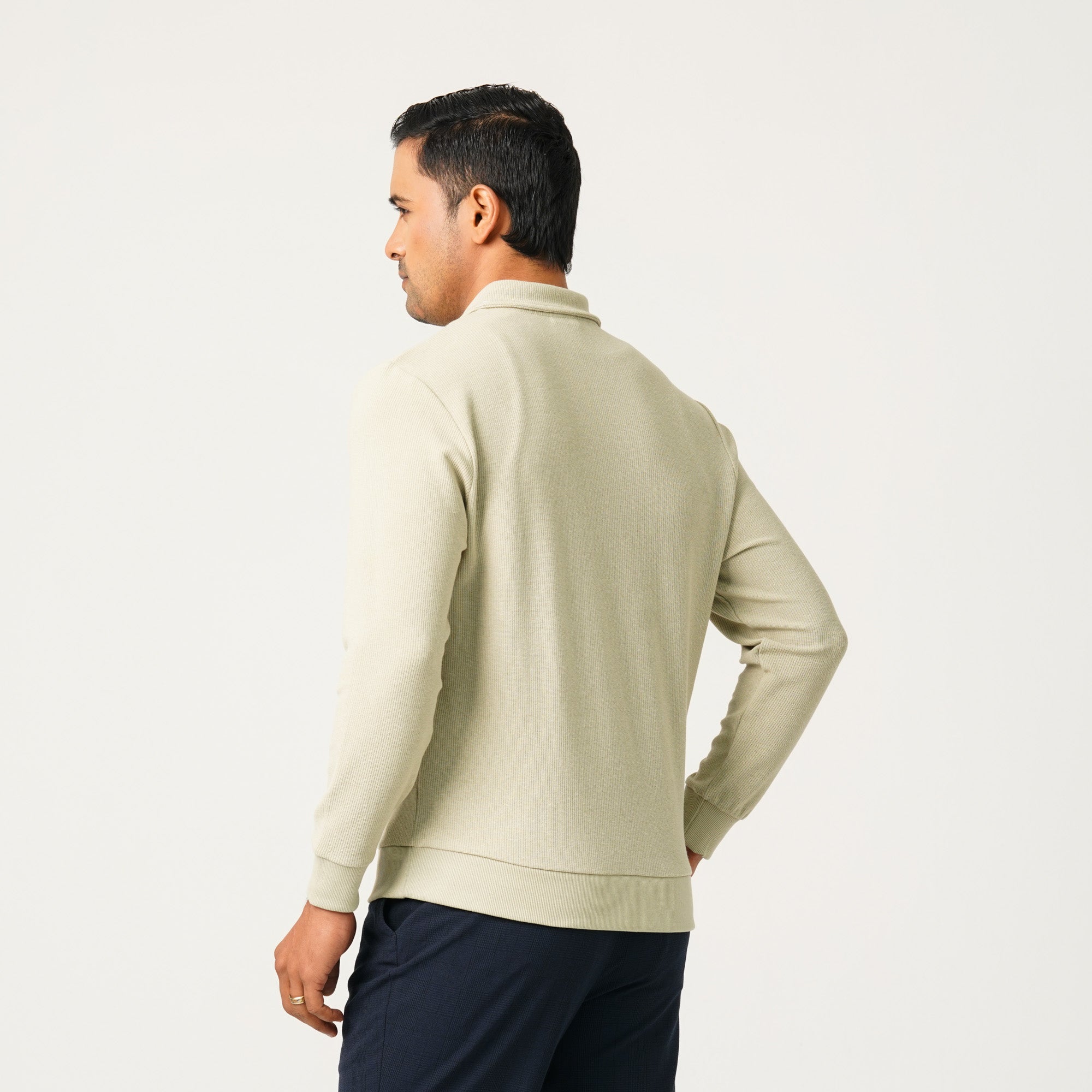 Mens Beige Polo T-Shirt