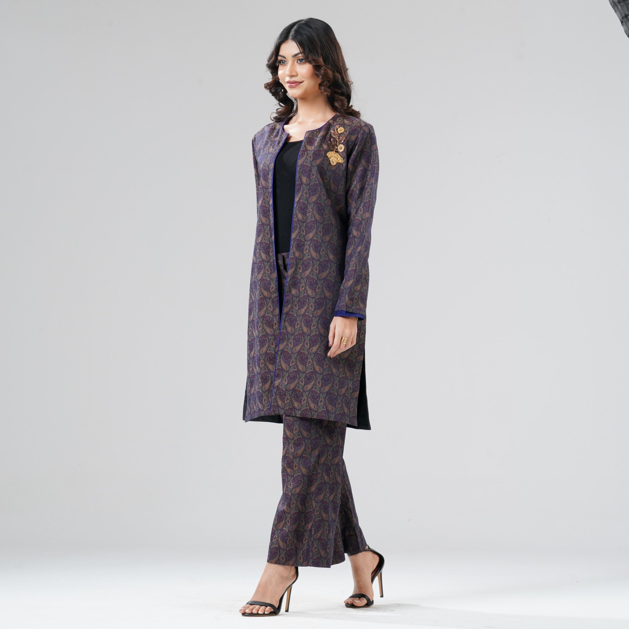 Womens Navy Two Piece Set