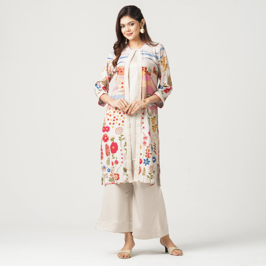 Women’s Silk Sequin Work Three Piece
