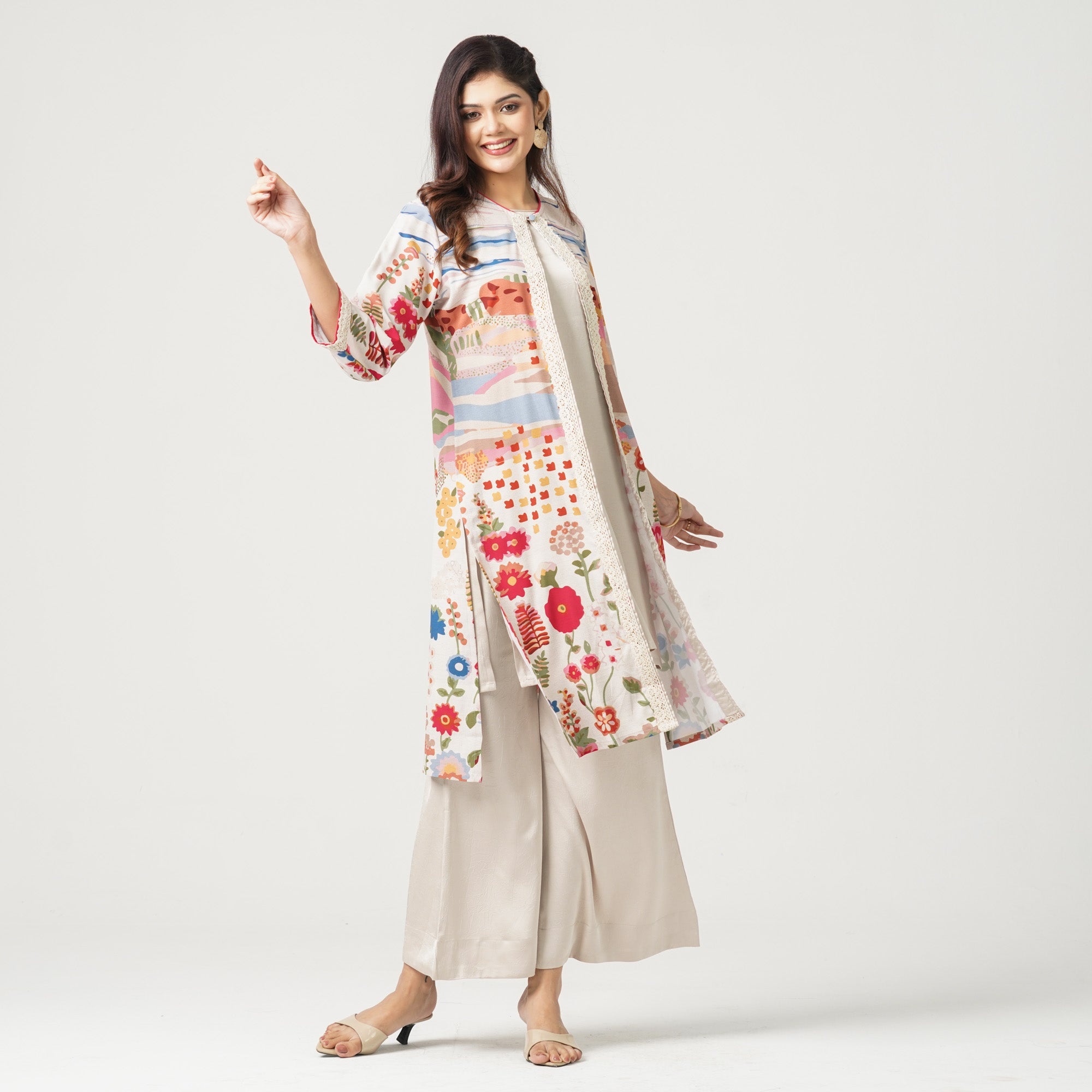 Women’s Silk Sequin Work Three Piece